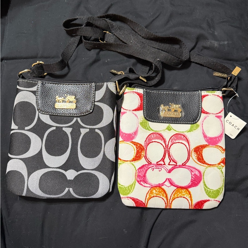 Two Coach INSPIRED Crossover Satchel Bags